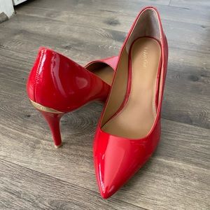 Red Calvin Klein Gayle Heels